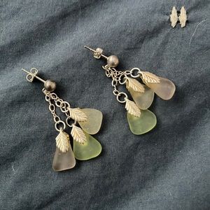 Sea glass earrings
